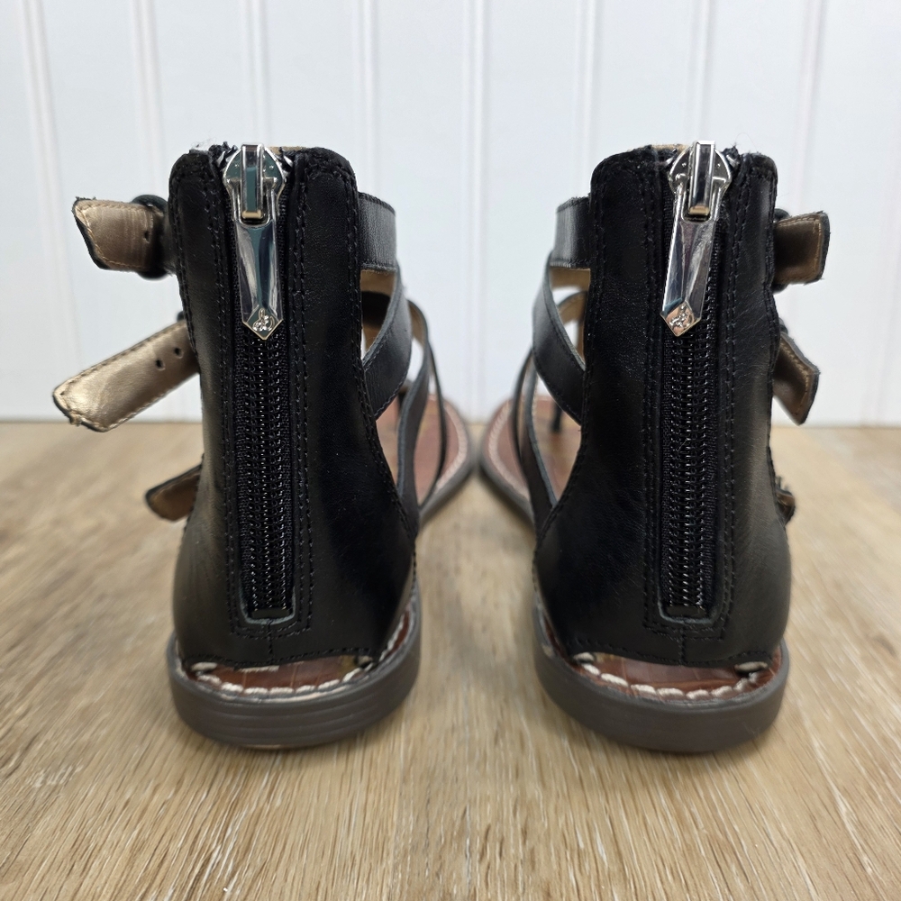 🆕️Sam Edelman Black Strappy Gladiator Sandals with Buckle Detail - Picture 4 of 8